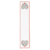 Erstellen Sie in mir ein sauberes Herz blühend Kurzer Tischläufer (Vorderseite)