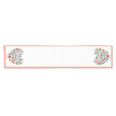 Erstellen Sie in mir ein sauberes Herz blühend Kurzer Tischläufer (Horizontal)