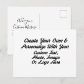 Erstellen Sie individuelle personalisierte Save Th Postkarte (Vorne/Hinten)
