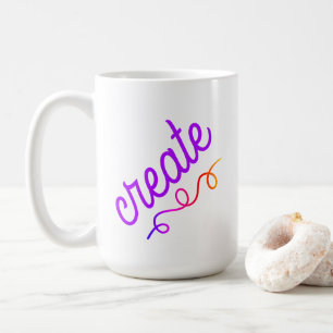 Erstellen Sie mit farbenfroher Swirt-Kaffee-Tasse Kaffeetasse