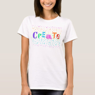 Erstellen Sie mit Rainbow Polka Dots Women's T - S T-Shirt