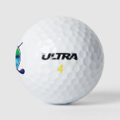Erstellen Sie Nachname oder Initialen von monogram Golfball (Logo)