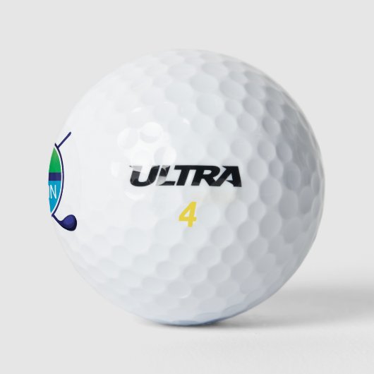 Erstellen Sie Nachname oder Initialen von monogram Golfball (Logo)