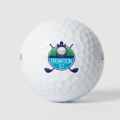 Erstellen Sie Nachname oder Initialen von monogram Golfball (Vorderseite)