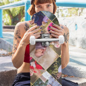 Erstellen Sie Personalisiert 5-Collage Gold Monogr Skateboard