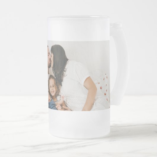 Erstellen Sie Personalisiert Ihr eigenes Foto für Mattglas Bierglas (VorderseiteRechts)