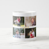 Erstellen Sie Personalisierten 8-Collage Monogram  Jumbo-Tasse (Vorderseite)