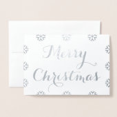 Erstellen Sie Personalisierten Weihnachtsfeiertag  Folienkarte (Vorderseite mit Umschlag)