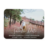 Erstellen Sie Save the Date Ihr eigenes Foto Magnet (Horizontal)