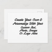 Erstellen Sie Save the Date Ihre eigenen Personali Postkarte (Vorne/Hinten)