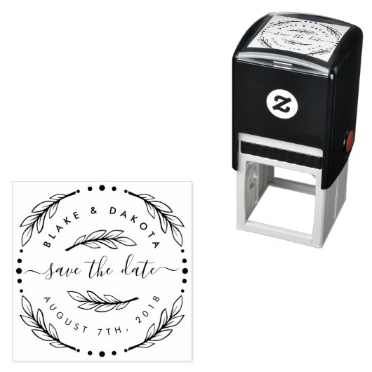 Erstellen Sie Save the Date Ihren eigenen handgeze Permastempel (Beispiel)