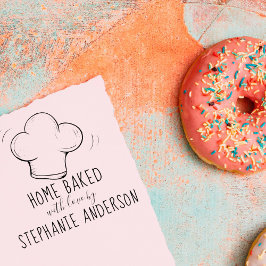 Erstellen Sie selbst den von Hand gezeichnet Koch  Gummistempel