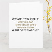 Erstellen Sie selbst eine Riesenkarte Karte (Gelbe Blume)