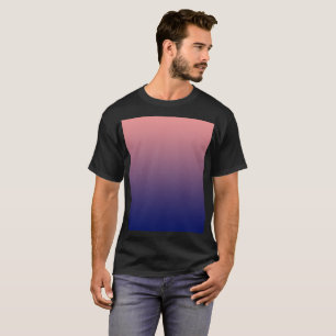 Erstellen Sie selbst  Lachs rosa bis blauer Gefäl T-Shirt