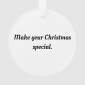 Erstellen Sie selbst Ornament (Rückseite)