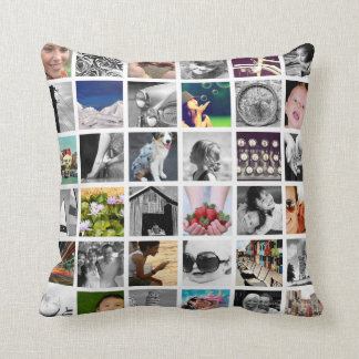 Erstellen Sie sich ein eigenes Bild-Collage Throw- Kissen