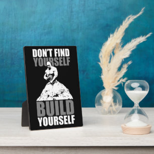 Erstellen Sie sich selbst - Bodybuilding Workout M Fotoplatte