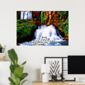 Erstellen Sie sich selbst ~ Inspiration Wasserfall Poster (Heimbüro)
