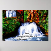 Erstellen Sie sich selbst ~ Inspiration Wasserfall Poster (Vorne)