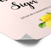 Erstellen Sie sich selbst ZitronenZitrusstempel 8x Poster (Ecke)