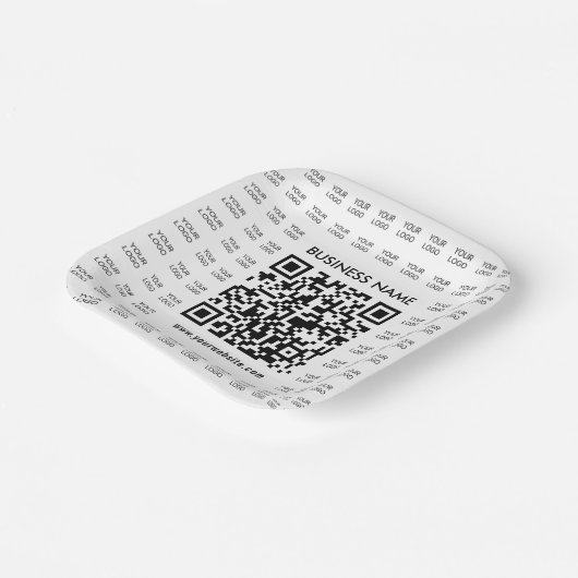 Erstellen Sie sofort ein skalierbares QR-Code- und Pappteller (Gewinkelt)