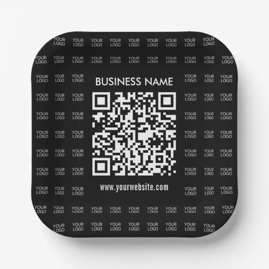 Erstellen Sie sofort ein skalierbares QR-Code- und Pappteller (Vorderseite)