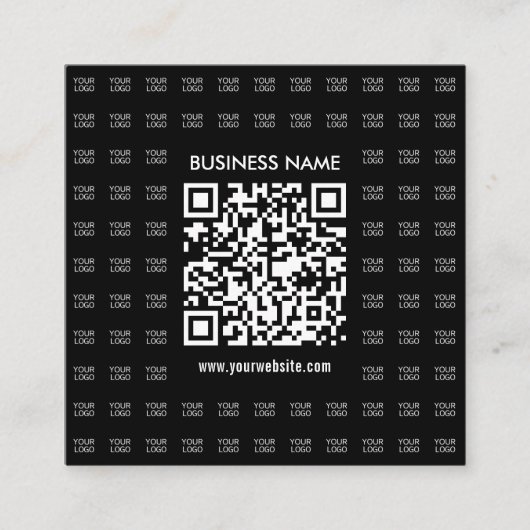 Erstellen Sie sofort ein skalierbares QR-Code- und Quadratische Visitenkarte (Vorderseite)