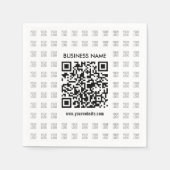 Erstellen Sie sofort ein skalierbares QR-Code- und Serviette (Vorderseite)