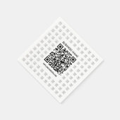 Erstellen Sie sofort ein skalierbares QR-Code- und Serviette (Ecke)