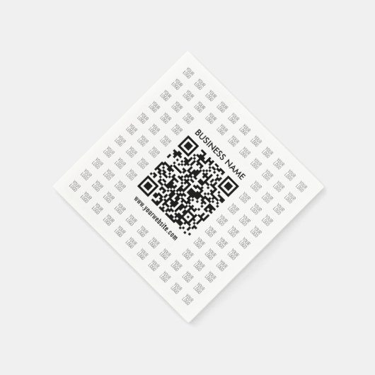 Erstellen Sie sofort ein skalierbares QR-Code- und Serviette (Ecke)