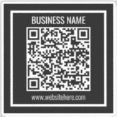 Erstellen Sie sofort einen modernen QR-Code Aufkleber (Vorderseite)