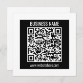 Erstellen Sie sofort einen modernen QR-Code Einladung (Vorne/Hinten)