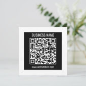 Erstellen Sie sofort einen modernen QR-Code Einladung (Stehend Vorderseite)
