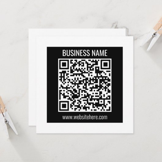 Erstellen Sie sofort einen modernen QR-Code Einladung (Vorderseite/Rückseite Beispiel)