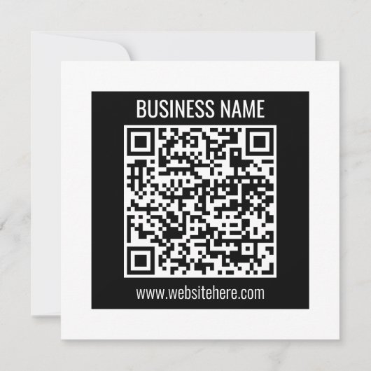 Erstellen Sie sofort einen modernen QR-Code Einladung (Vorderseite)