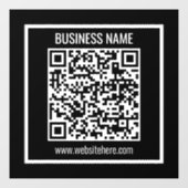 Erstellen Sie sofort einen modernen QR-Code Fensteraufkleber (Blatt)