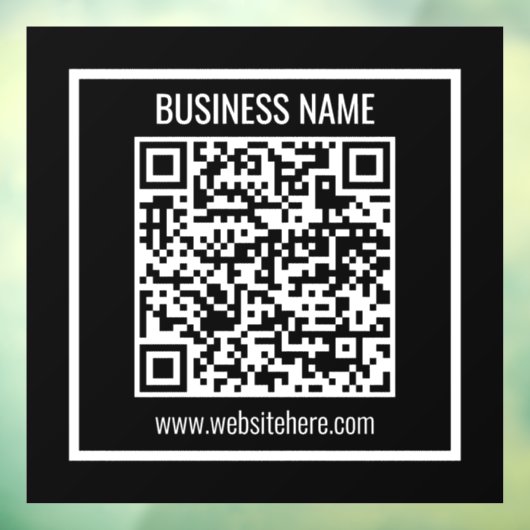 Erstellen Sie sofort einen modernen QR-Code Fensteraufkleber (Blatt 3)
