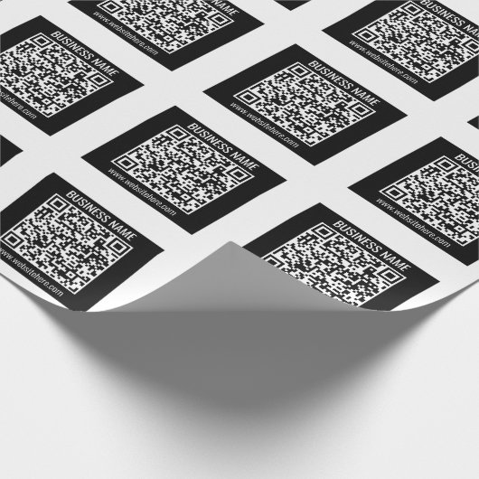 Erstellen Sie sofort einen modernen QR-Code Geschenkpapier (Ecke)