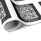 Erstellen Sie sofort einen modernen QR-Code Geschenkpapier (Rolleneckpunkt)
