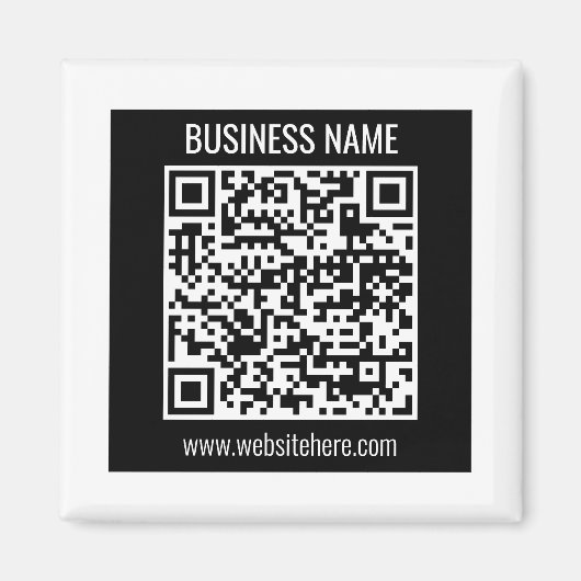 Erstellen Sie sofort einen modernen QR-Code Magnet (Vorne)