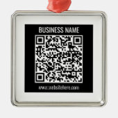 Erstellen Sie sofort einen modernen QR-Code Ornament Aus Metall (Vorne)