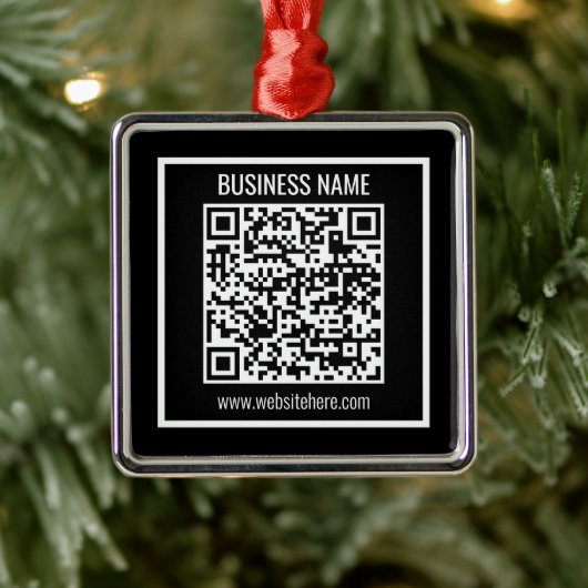 Erstellen Sie sofort einen modernen QR-Code Ornament Aus Metall (Baum)