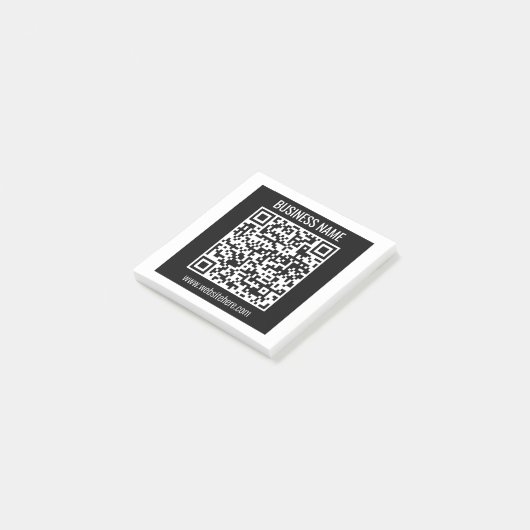 Erstellen Sie sofort einen modernen QR-Code Post-it Klebezettel (angewinkelt)