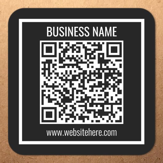 Erstellen Sie sofort einen modernen QR-Code Quadratischer Aufkleber