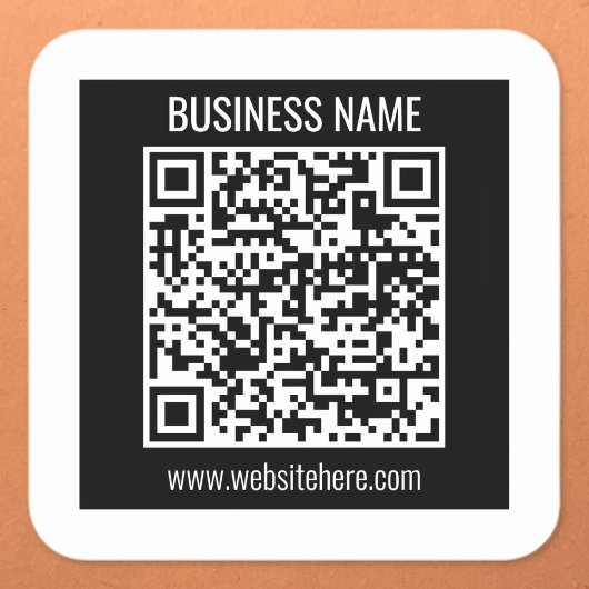 Erstellen Sie sofort einen modernen QR-Code Quadratischer Aufkleber