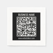 Erstellen Sie sofort einen modernen QR-Code Serviette (Vorderseite)