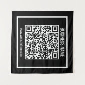 Erstellen Sie sofort einen modernen QR-Code Wandteppich (Vorderseite (Horizontal))