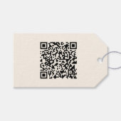 Erstellen Sie sofort einen QR-Code | Bearbeiten vo Geschenkanhänger (Vorderseite (Horizontal))