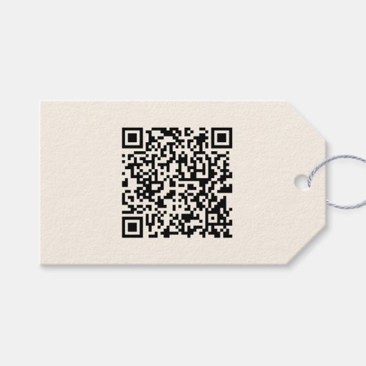Erstellen Sie sofort einen QR-Code | Bearbeiten vo Geschenkanhänger (Vorderseite (Horizontal))