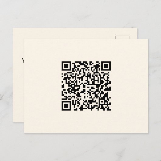 Erstellen Sie sofort einen QR-Code | Bearbeiten vo Postkarte (Vorne/Hinten)